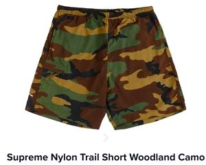 RARE 2019 SUPREME WOODLAND CAMO SHORTS DS SMALL